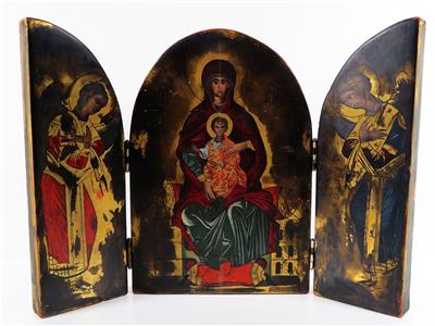 Ikonen-Triptychon, 20. Jahrhundert (Anna von Rothermann) - Gioielli, arte e antiquariato