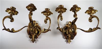 Paar Wandappliken, 19. Jahrhundert - Jewellery, antiques and art