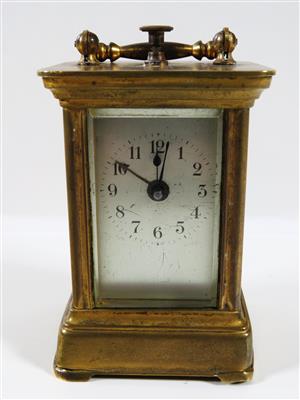 Kleine Reiseuhr mit Wecker, um 1900 - Gioielli, arte e antiquariato