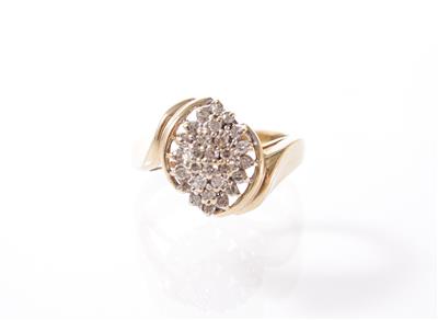 Diamantdamenring - Jewellery, antiques and art