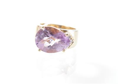 Brillantamethystring - Jewellery, antiques and art