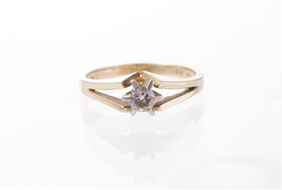 Solitärring 0,18 ct - Schmuck, Kunst und Antiquitäten