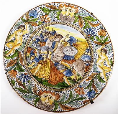 Großer Teller, Italien, Pesaro?, 19. Jahrhundert - Jewellery, antiques and art