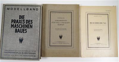 W. Häntzschel, Oberingenieur, drei maschinentechnische Bände, um 1910: - Klenoty, umění a starožitnosti