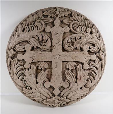 Tondoförmiges Wappen, im italienischen Renaissancestil,20. Jahrhundert - Klenoty, umění a starožitnosti