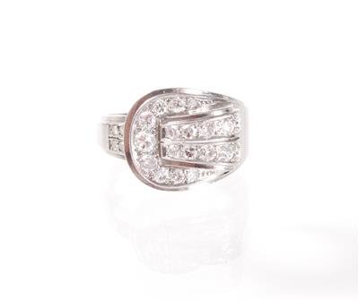 Brillant-Diamantring zus. ca. 0,80 ct - Jewellery, antiques and art