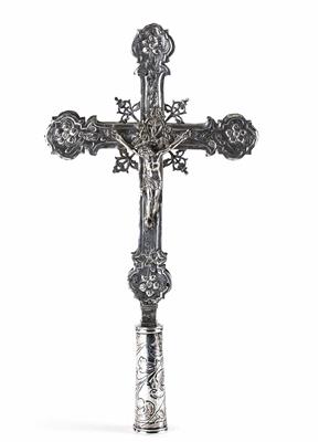 Frühbarockes Vortrage-Altarkreuz, Venedig, 17. Jahrhundert - Schmuck, Kunst und Antiquitäten