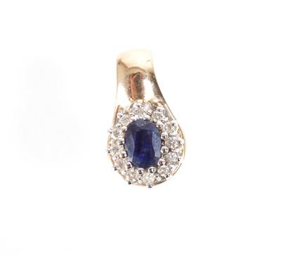 Brillantanhänger zus. ca. 0,15 ct - Schmuck, Kunst und Antiquitäten