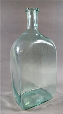 Vierkantflasche, Alpenländisch 19. Jahrhundert - Glas, Porzellan und Keramik