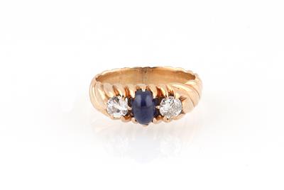 Diamant Saphirring - Jewellery, antiques and art