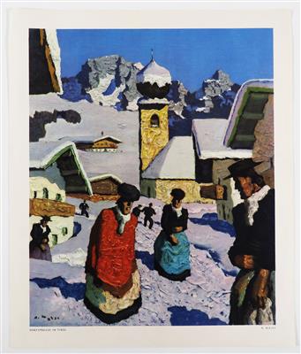 Antiquarischer Druck aus dem Kunstverlag Alfons Walde (1891-1958) - Paintings