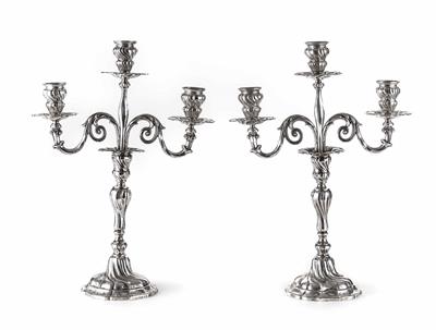 Zwei deutsche Kerzenleuchter, Fa. M. T. Wetzlar - Antiques