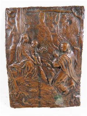 Bronzerelief im Frühbarockstil, 19. Jahrhundert - Schmuck, Kunst und Antiquitäten