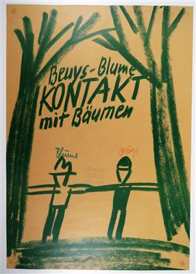 Handsigniertes Plakat von Joseph Beuys - Paintings