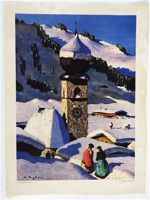 Vintage-Druck aus dem Kunstverlag Alfons Walde (1891-1958) - Paintings
