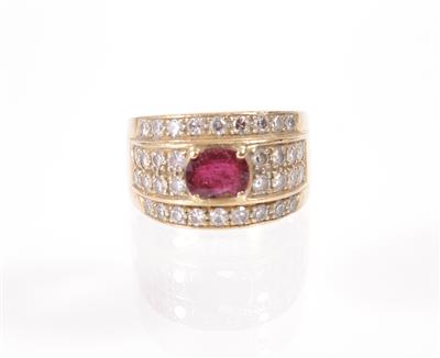 Diamantring zus. ca. 1 ct - Schmuck, Kunst und Antiquitäten