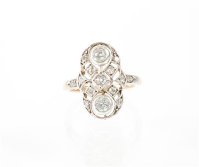 Diamantring zus. ca. 0,65 ct - Jewellery, antiques and art