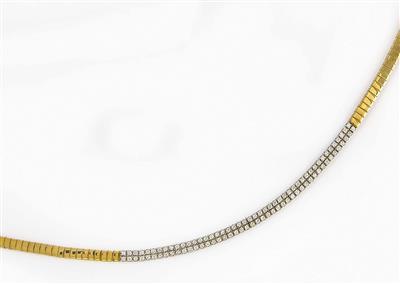 Brillantcollier, zus. ca. 4,60 ct - Schmuck, Kunst und Antiquitäten