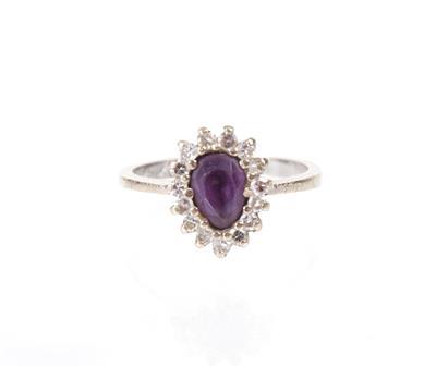 Diamantdamenring zus. ca. 0,30 ct - Jewellery and watches