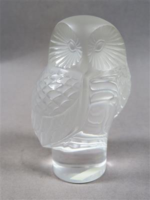 Lalique-Eule, letztes Viertel 20. Jahrhundert - Gioielli, arte e antiquariato