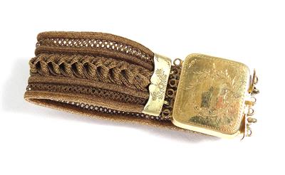 Armband aus geflochtenem Haar - Klenoty, umění a starožitnosti