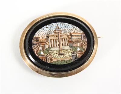 Mini-Mosaikbrosche - Jewellery, antiques and art