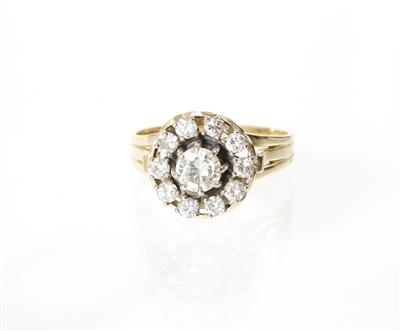 Brillantdamenring zus. ca. 1 ct - Jewellery, antiques and art