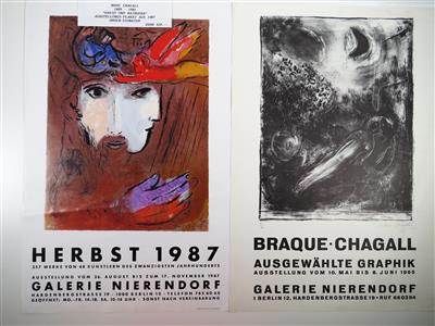 Zwei Ausstellungsplakate - Obrazy