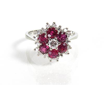 Brillant-Diamantdamenring zus. ca. 0,45 ct - Schmuck und Uhren