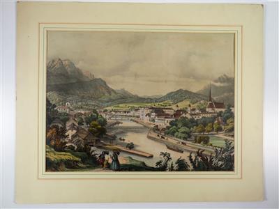 Kolorierte Lithografie, 19. Jahrhundert - Grafik