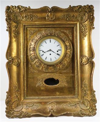 Biedermeier Rahmenuhr um 1830 - Klenoty, umění a starožitnosti