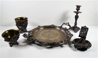 Historismus-Rauchergarnitur - Jewellery, antiques and art