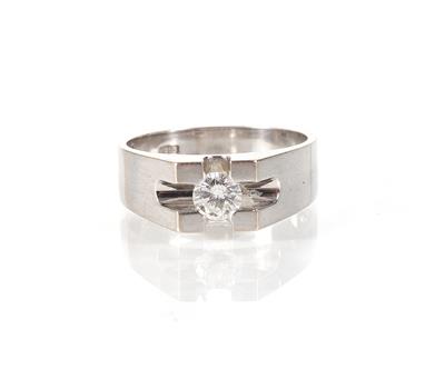 Solitärring 0,43 ct - Jewellery, antiques and art
