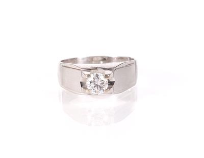 Solitärring 0,52 ct - Jewellery, antiques and art