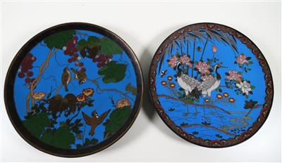 Zwei Cloisonné-Teller, Japan, Meiji-Periode - Gioielli, arte e antiquariato