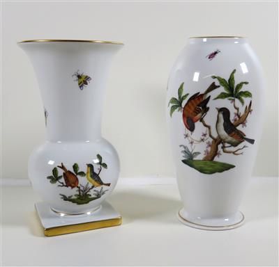 Zwei Vasen, Herend, Ungarn 2. Hälfte 20. Jahrhundert - Schmuck, Kunst & Antiquitäten