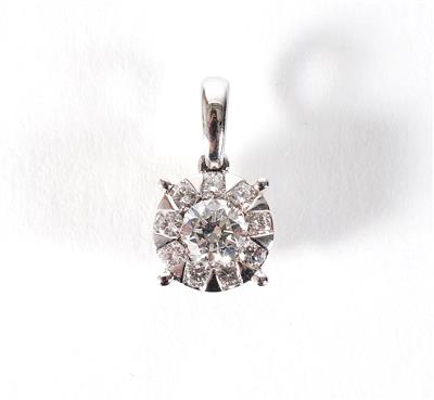 Brillantanhänger zus. 0,50 ct - Gioielli, arte e antiquariato