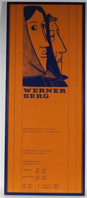 Signiertes Ausstellungsplakat Werner Berg (1904-1981) - Klenoty, umění a starožitnosti