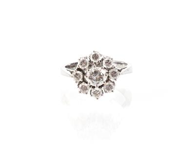 Brillantdamenring zus. 1,08 ct - Gioielli, arte e antiquariato