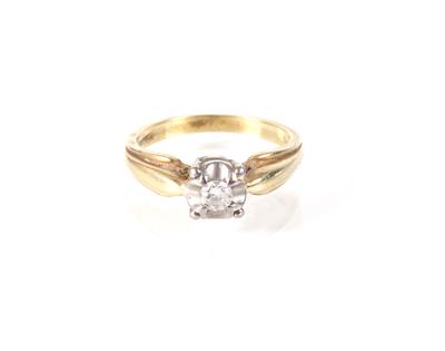 Brillantsolitärring ca. 0,15 ct - Jewellery, antiques and art