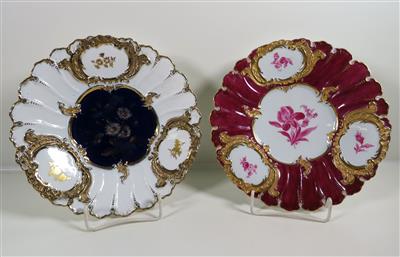 Zwei Prunk-Teller, Meissen, 1860-1924 und 1924-34 - Jewellery, antiques and art