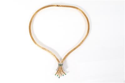 Brillantcollier zus. ca. 0,60 ct - Gioielli, arte e antiquariato