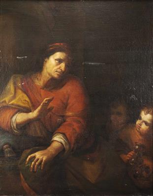 Italienische Schule, 17. Jahrhundert, wohl Genua, Umkreis Giovanni Battista Langetti - Klenoty, umění a starožitnosti