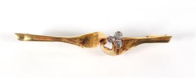 Diamantbrosche - Jewellery, antiques and art