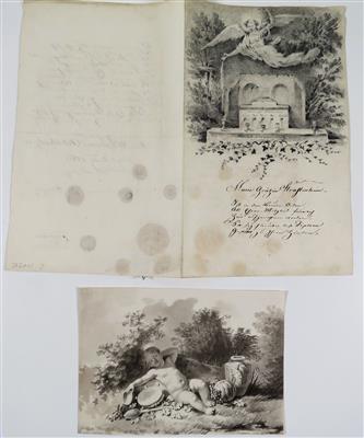 Unbekannter Aquarellist, 1. Hälfte 19. Jahrhundert - Jewellery, antiques and art