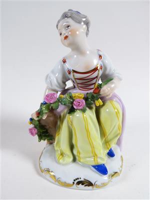 Mädchen mit Rosengirlande, Entwurf um 1750, Augarten, Wien nach 1996 - Jewellery, antiques and art