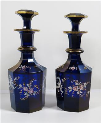 Paar kleine Karaffen mit Stöpsel, 20. Jahrhundert - Gioielli, arte e antiquariato