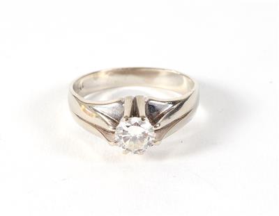 Solitärring ca. 0,80 ct - Klenoty, umění a starožitnosti