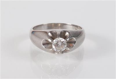 Solitärring ca. 0,40 ct - Jewellery, antiques and art