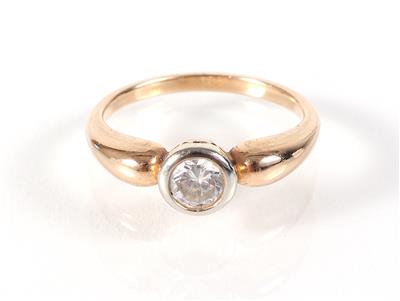 Solitärring ca. 0,40 ct - Jewellery, antiques and art